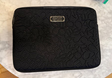 Marc by Marc Jacobs Neoprene Laptop Tablet Zip Case - Black w/ Logo 14" x 10"