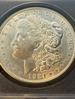 1921 d  morgan silver dollar - 0.9 silver - brilliant uncirculated — photo 7
