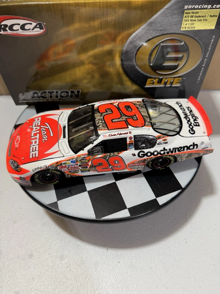 Kevin Harvick ELITE #29 GM Goodwrench Realtree 2004 1/24 Nascar Diecast Foto 2 de 4