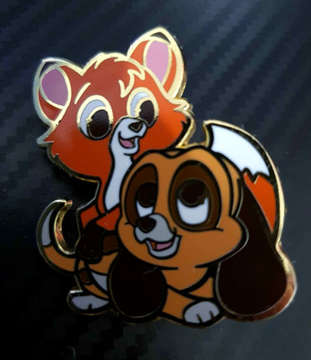 Disney Fantasy Pin Cuties The Fox & Hound Kupfer & Todd Pin