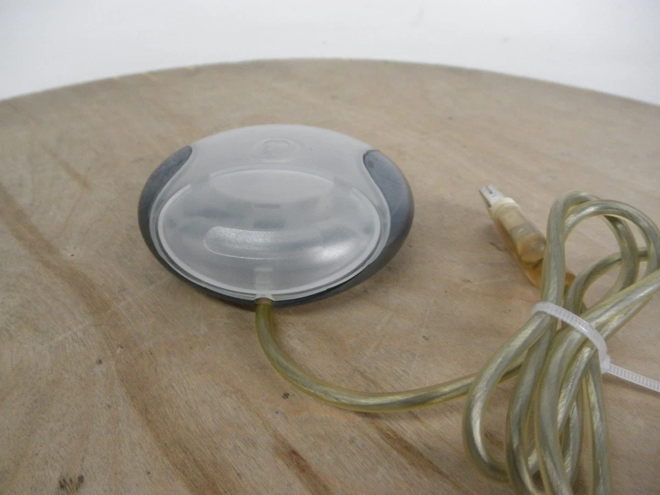 Vintage Apple USB Mouse Graphite Gray Model M4848 Round HockeyPuck Tested - Image 3 of 4