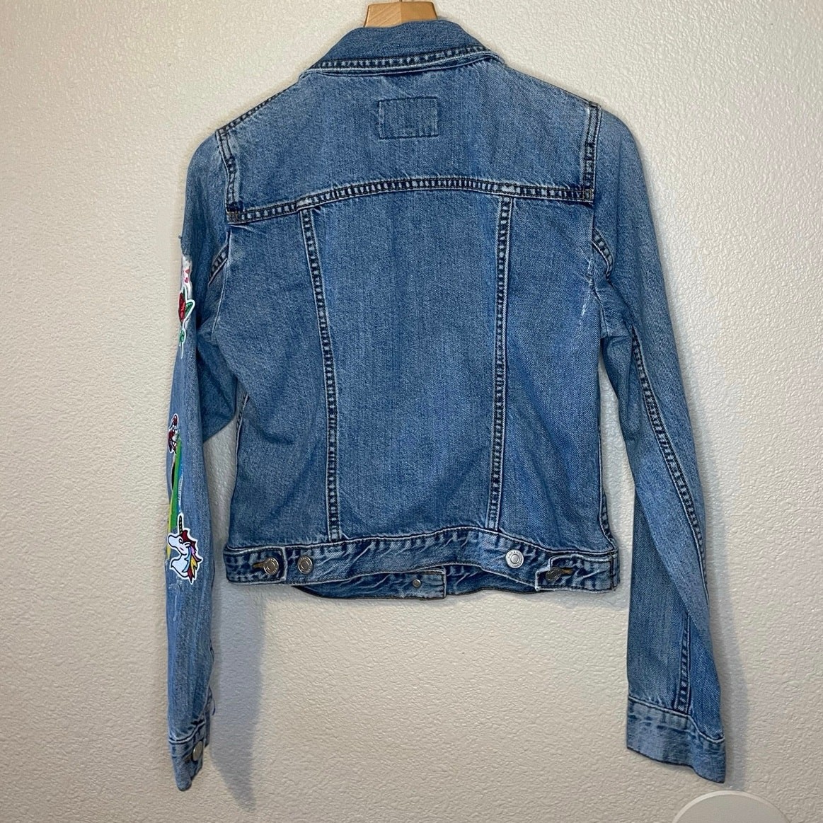 Banana Republic OOAK Custom Patchwork Distressed … - image 3