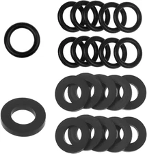10Pcs Propane Tank Gasket and 10Pcs O-Rings for Soft Nose P.O.L. Fittings, Rubbe