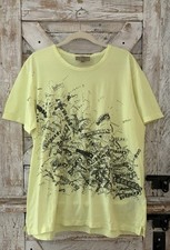 Burberry Yellow Rydon Scribble Graphic Crew T-Shirt XXL