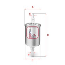 Kraftstofffilter für Opel Astra G F70 T98 F35 Combo 71 Tour Corsa B S93 | 24143