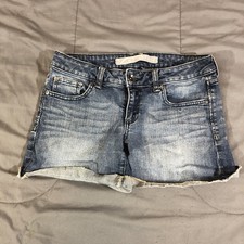 REFUGE Regular Waist Cuffed Blue Jean Denim Shorts 5 Pockets Size RN 101331