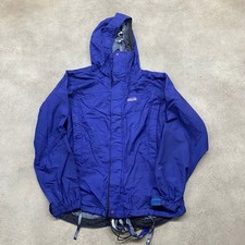 Patagonia Torrentshell Rain Jacket Womens XS Full Zip Outdoor Hiking Coat, Blue