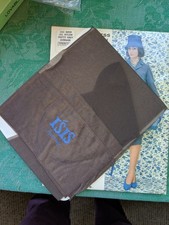 Vintage Thigh High Stockings Seamless 1pr Nylons Pretty Gray Size 9.5-10.5 26E