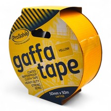 PROSOLVE 50mm x 50m Premium Gaffer Tape Cloth Gaffa Duct Waterproof 7 Color