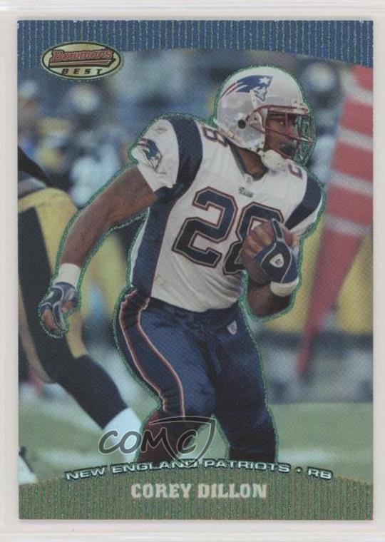 2004 Bowman's Best Green 286/499 Corey Dillon #28 fm0