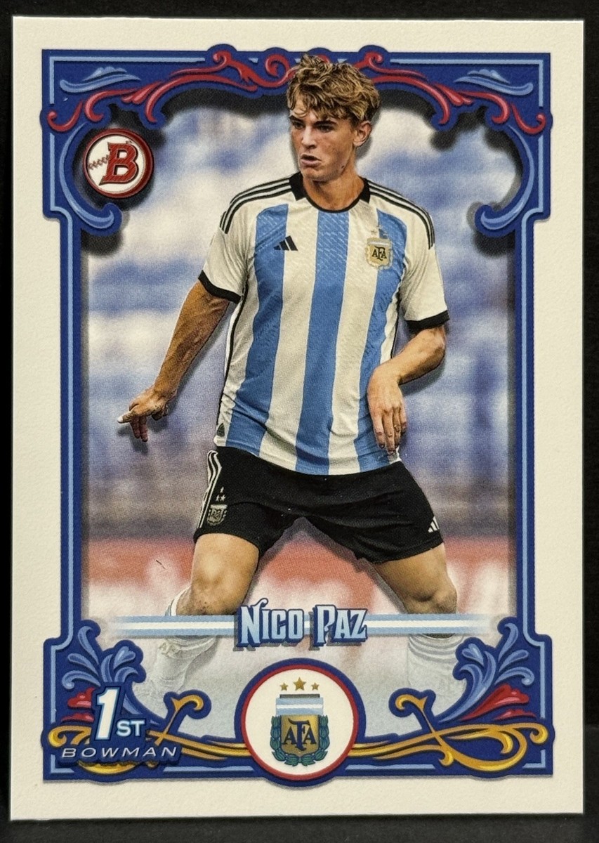 2023 Topps Argentina Fileteado National Team RC Nico Paz 1st