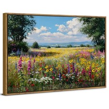 Wildflower Wall Art Colorful Flower Pictures for Living Room Decor Watercolor...