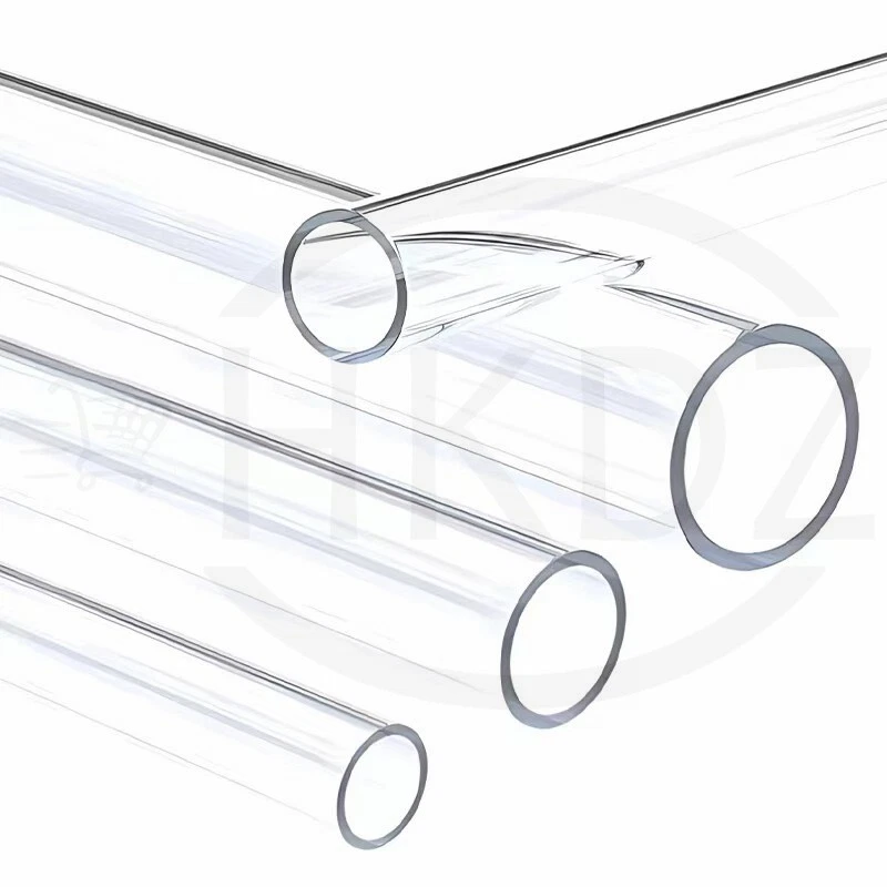 Clear Plastic Acrylics Round Tube 500mm Lengths Perspex Ø 5mm - 300mm Diameter - Image 2 of 4