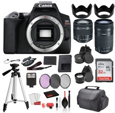 Canon EOS Rebel SL3 Digital SLR Camera with 18-55mm Lens and EF-S 55-250mm Lens