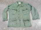Vintage US Army Jungle Fatigue Military Jacket Mens S Poplin Combat Tropical