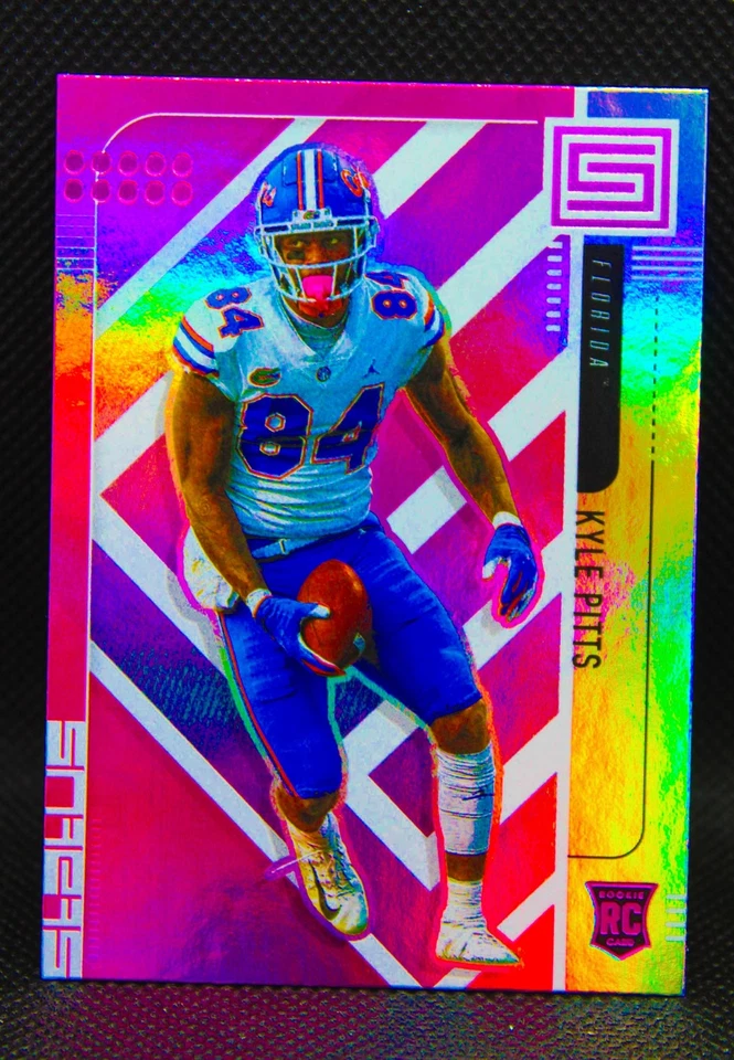 Kyle Pitts RC 2021 Chronicles Draft Picks Status Pink Holo Rookie Card #175 NFL - Image 2 of 4
