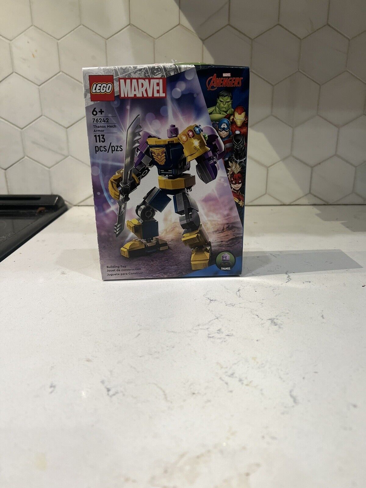 LEGO Marvel: Thanos Mech Armor (76242) (see Picture For Small Box Damage)