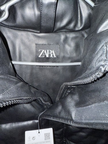 Zara Man faux Leather Puffer Vest - Picture 3 of 5