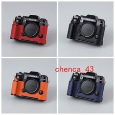 1PC Handmade Real Leather Grip Half Case for Fujifilm XT50 Metal Camera Insert
