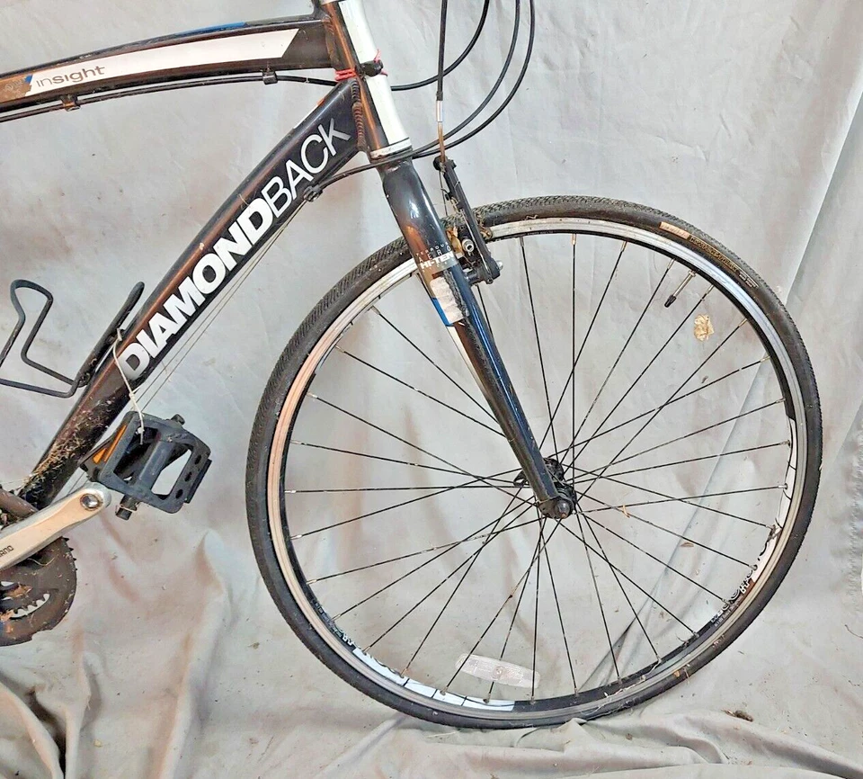 2015 Diamondback Insight City Bicicleta Híbrida 19" Grande Shimano Altus Envio Rápido EUA - Imagem 3 de 4