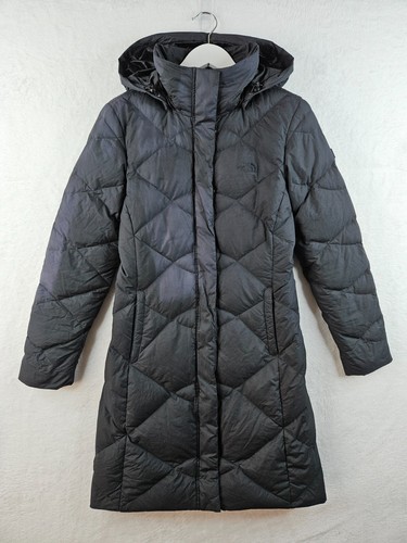 The North Face Womens Black 550 Long Goose Down Puffer Coat Size XS - Picture 7 of 22