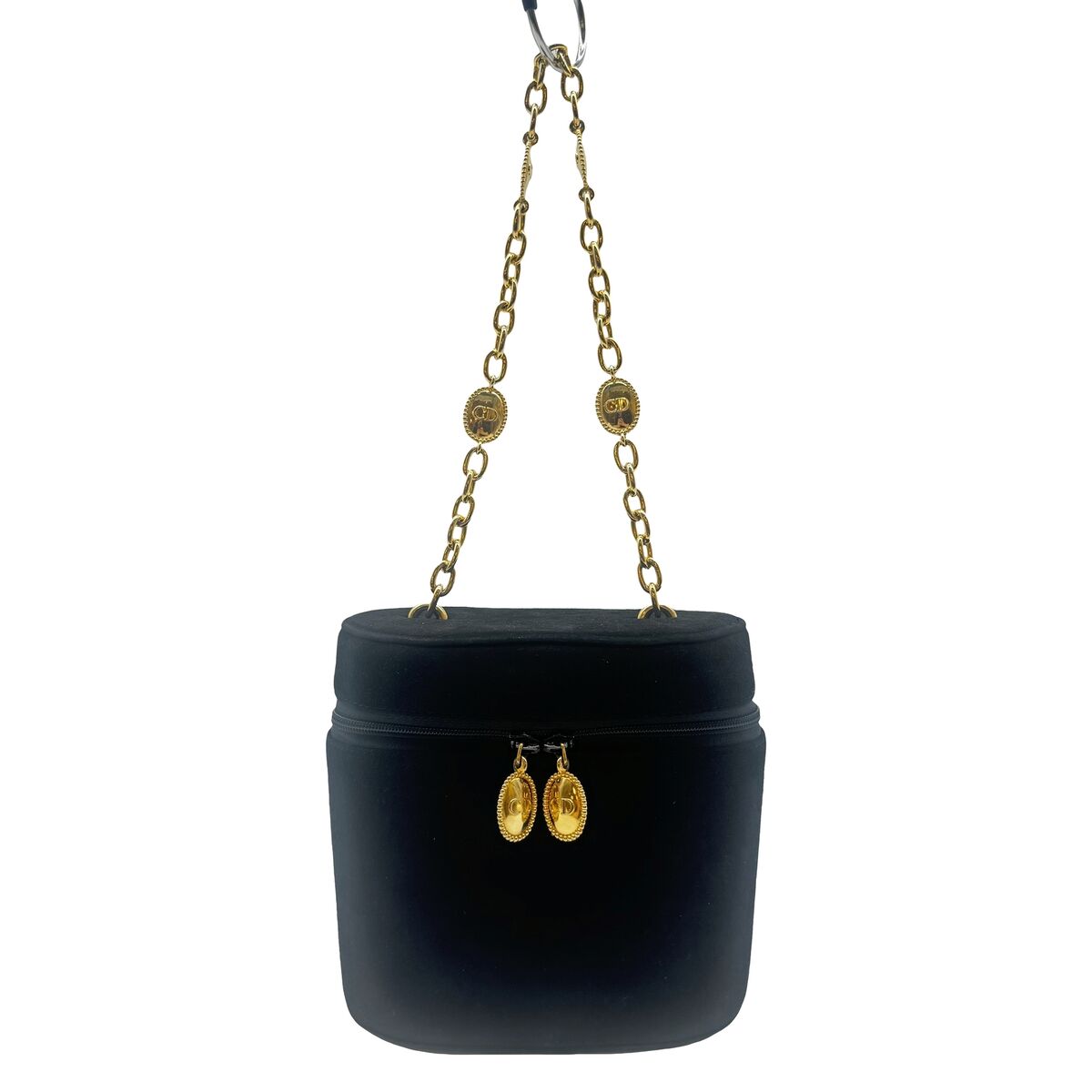 Authentic Christian Dior Chain Hand Bag Gold Hardware Black Authentic Christian Dior Chain Hand Bag Gold Hardware Black