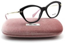 Brand New Miu Miu Women Authentic Eyeglasses MU 02OV DHO-1O1 Frame Rx Italy Case