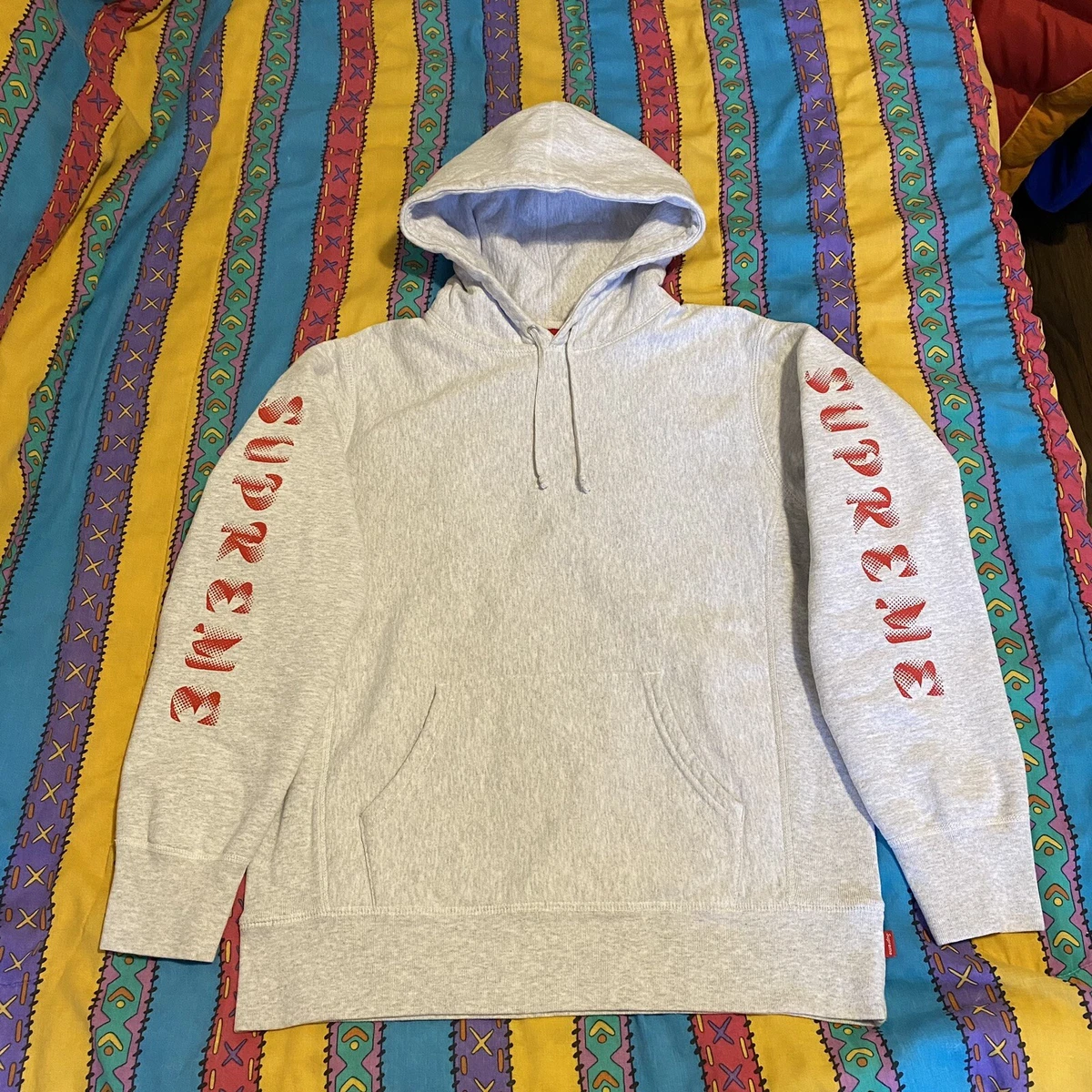 Supreme Hoodie Mens Medium Gradient Sleeve Heavyweight FW18