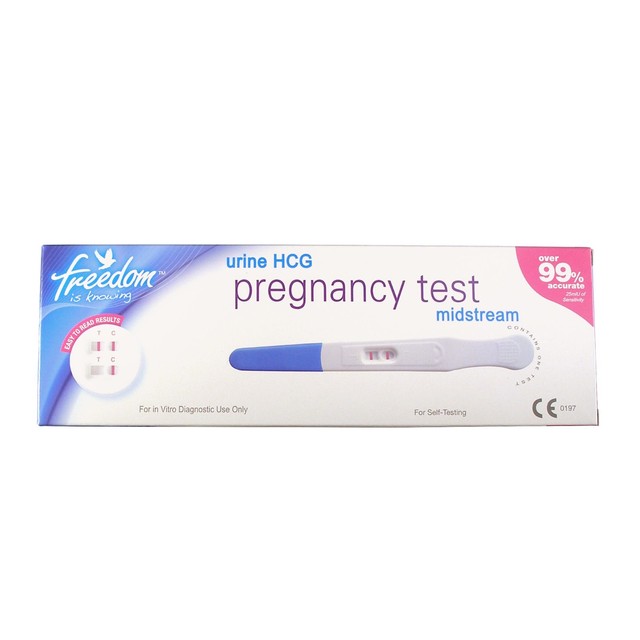 test 1 strip freedom pregnancy HCG 99 1st Test Urine Midstream Accurate Pregnancy Freedom