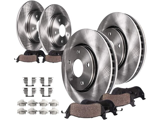 Jeep Compass 2007-2017 Front & Rear Brake Pads & Rotors Kit 72JBMG