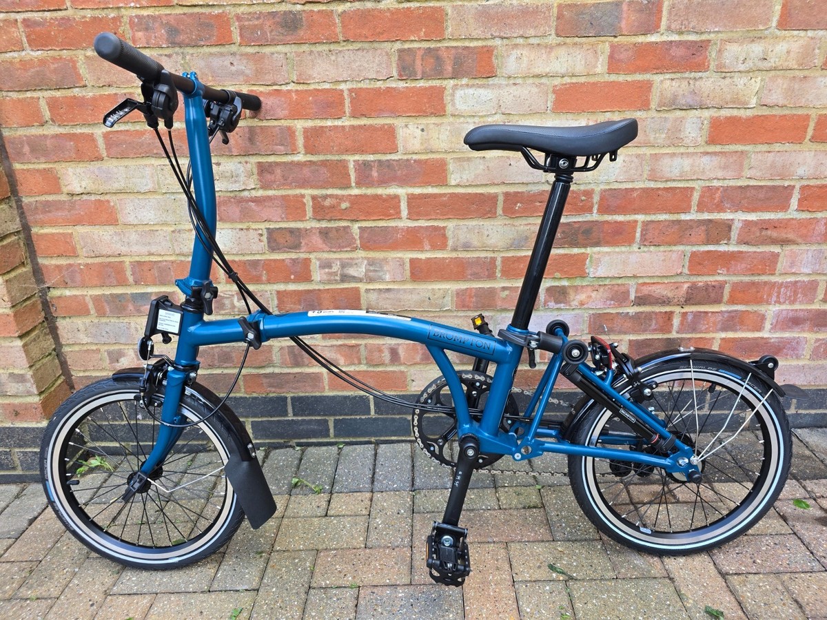 Brompton C Line Explore 6 Speed Low Bar 2024 Folding Bike - Ocean