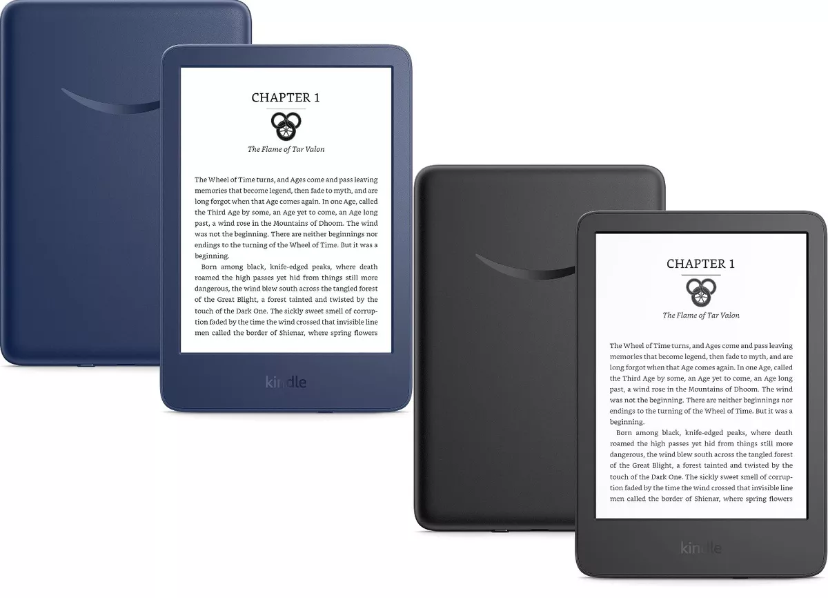 Kindle – The lightest and most compact Kindle, now with a 6” 300 ppi  high-resolution display, and 2x the storage – Black