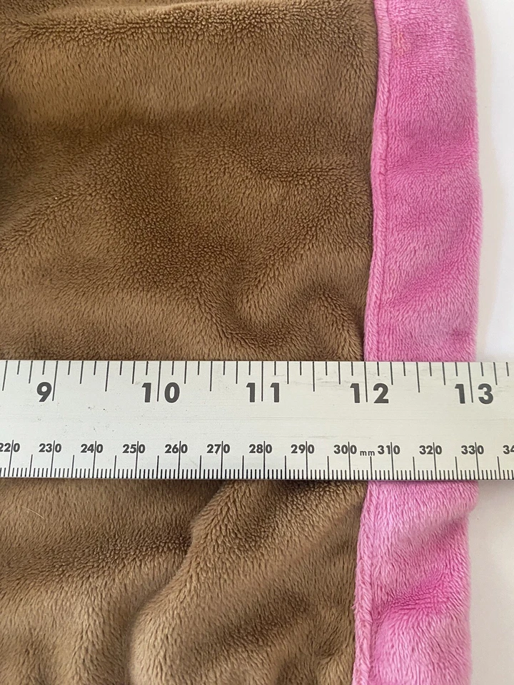 Tiddliwinks Monkey brown pink plush small security blanket baby toy lovey - Image 4 of 4