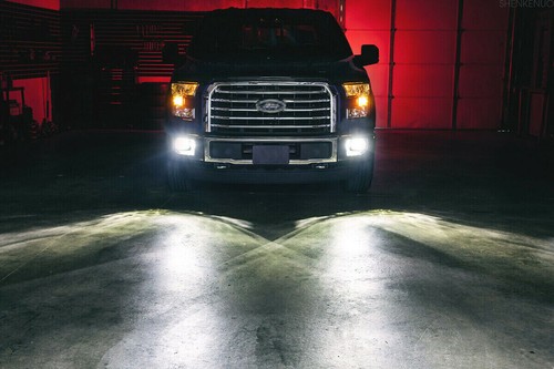 For Ford F250 2005-2019 Combo LED Headlights High Low Beam + Fog light Bulb 4pc - Picture 9 of 11