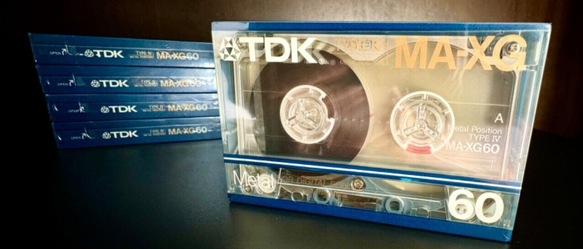 TDK MA46 1本,MA60 2本,MA90 2本　5本セット TDK MA-XG 60 Metal Type IV Cassette Tape Brand New Sealed