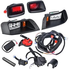 Golf Cart LED Full Light Kit with Turn Signal Switch for EZGO TXT G E 1996-2013