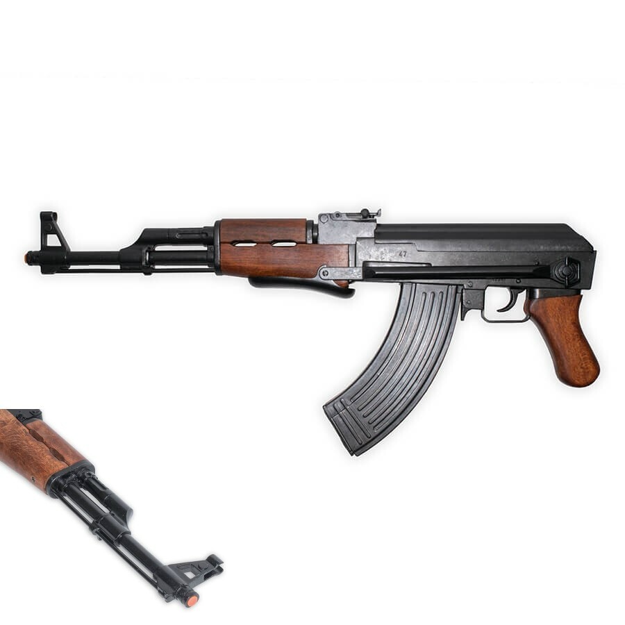 トイガン DENIX AK-47 Denix AK-47 Non-Firing Replica Prop Rifle With Folding Stock