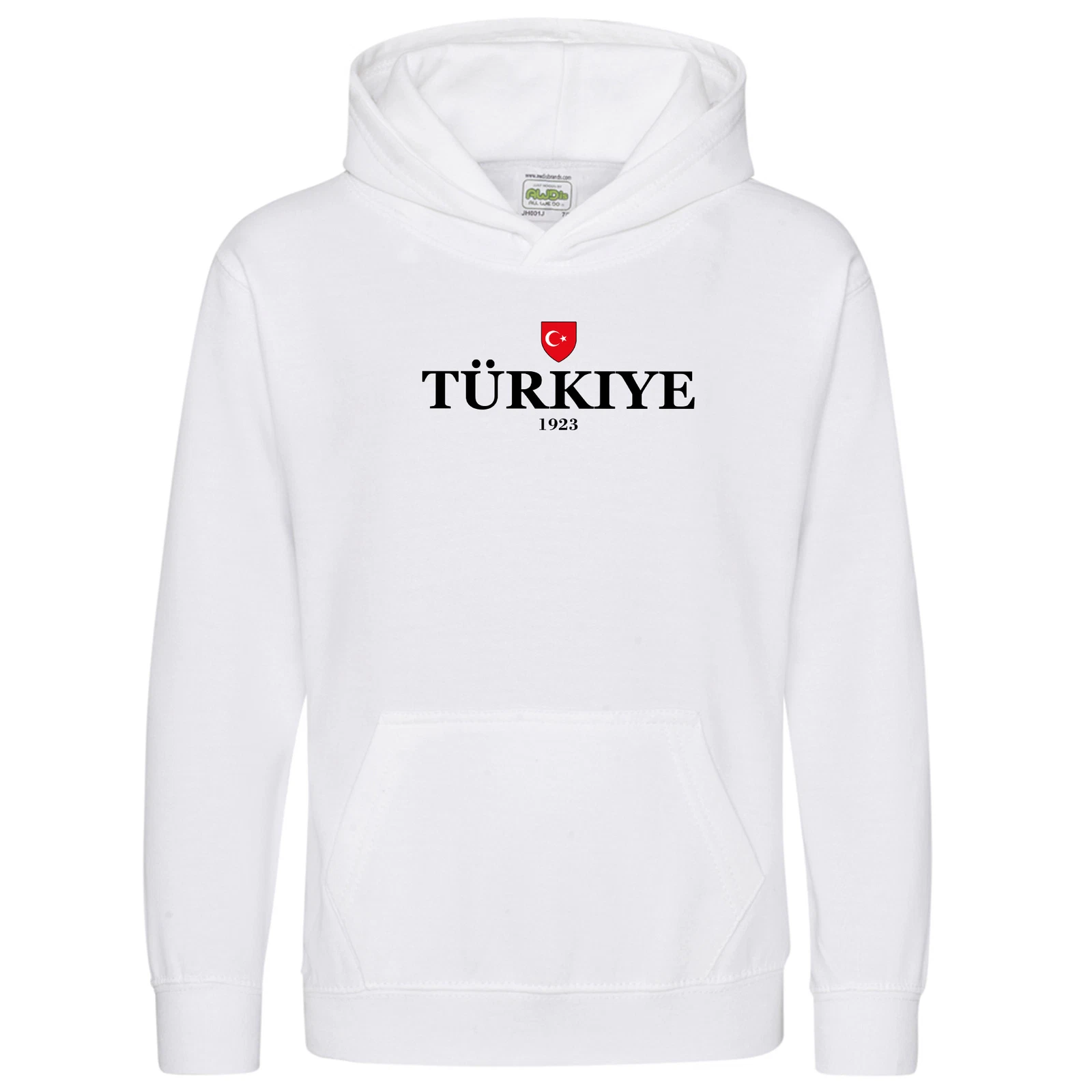 VETEMENTS Felpa con cappuccio Türkiye 1923 bambini calcio paese bandiera turca ragazzi europei g...