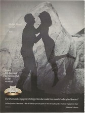 Vintage Print Ad De Beers Diamonds - As Meaningful As The Moment - Jun 1994