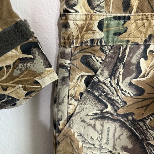 Cabela's Hunting Coveralls Mens Medium Brown Camouflage Pockets Trekking Outdoor - Picture 3 of 16