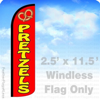 Windless Swooper Feather Flag Tall Banner Sign 3’ Wide FIREWORKS RED BLUE