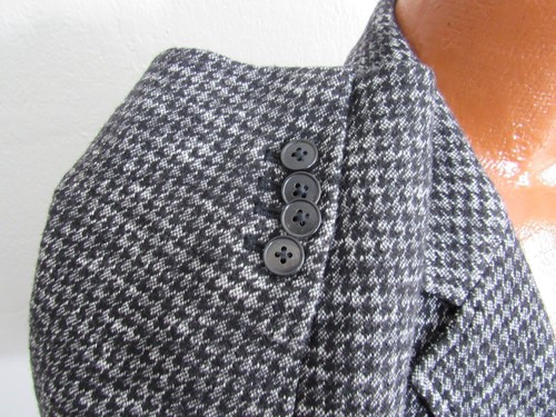 Cappotto sportivo Z Zegna Romania uomo grigio nero misto cotone lana 3XL/58 sfoderato! - Foto 6 di 16