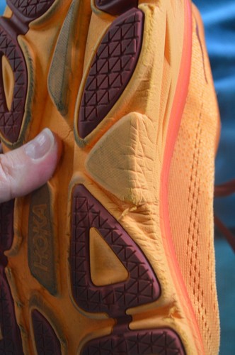 Hoka One One Women's Bondi 8 Size 11B Running Shoe Orange Nice Pre-Owned - Picture 16 of 24