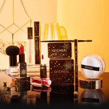 Female Makeup Gift kits sets box for women pro beauty lip gloss powder in Box