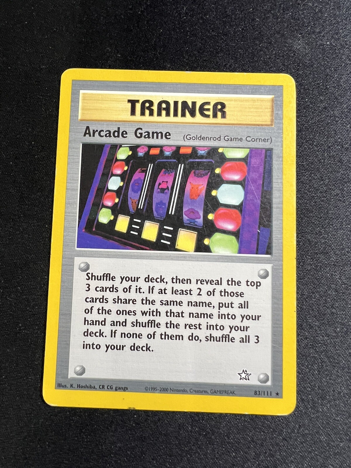 Pokemon ARCADE GAME Card NEO GENESIS Set 83/111 Non-Holo RARE Unlimited
