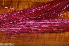 ALASKA FUSCHIA HAZE Holographic Bright krystal flash fly tying winging material