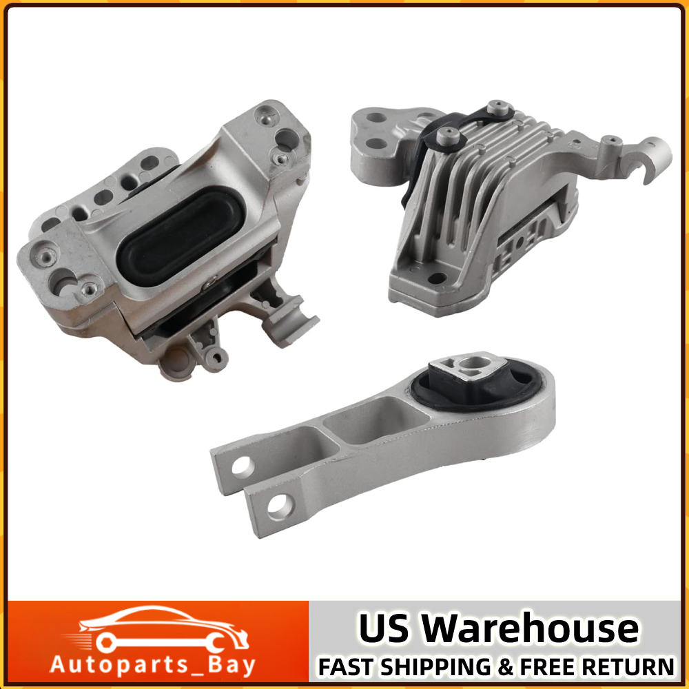 Engine Motor Transmission Mount Set for 14-19 Jeep Cherokee Chrysler 200 2.4L