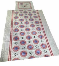 FC Bayern München Original 2 tlg. Bettwäsche 2,00m x 1,35m Motiv "Wappen" 80iger