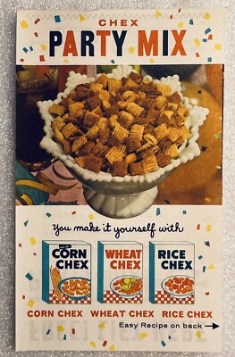 Chex Party Mix Vintage Recipe Advertisement Ralston Purina Company