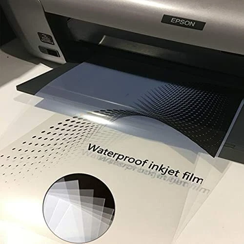 A-sub Waterproof Film 13x19 for Inkjet Printers Screen Printing , Cratfs - Silk Transparency Film Positive 50 Sheets, Size: 13 x 19, White